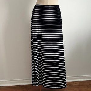 Gitane - Blue & White Stripped Maxi Skirt